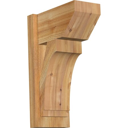 Ekena Millwork Imperial Slat Rough Sawn Outlooker, Western Red Cedar, 8"W x 14"D x 22"H OUT08X14X22IMP06RWR